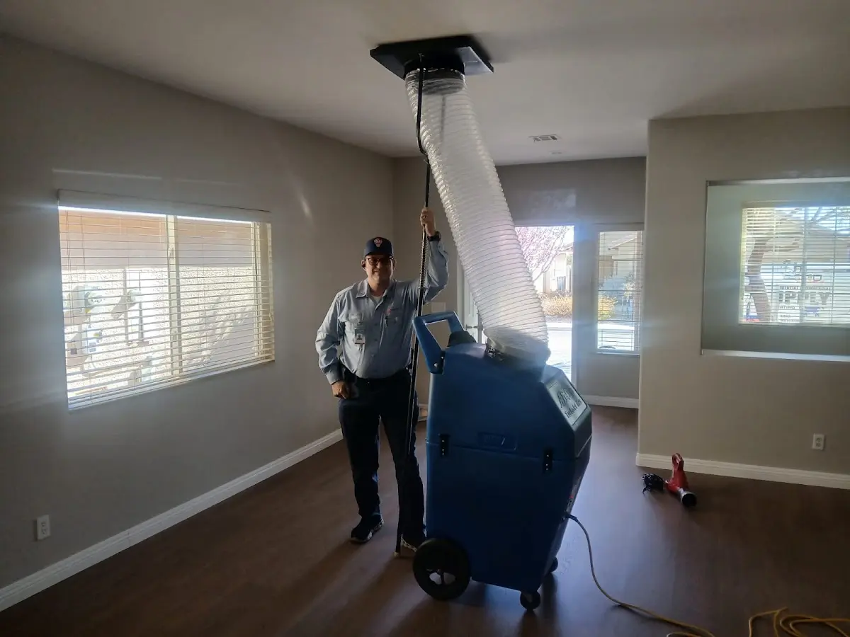 Professional Dryer Vent Cleaning work inside a Uvalde home
